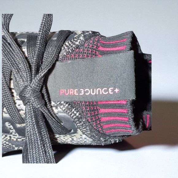 ADIDAS Purebounce Running Shoes Breast Cancer Black Pink Shoes Size 7 - Picture 4 of 6